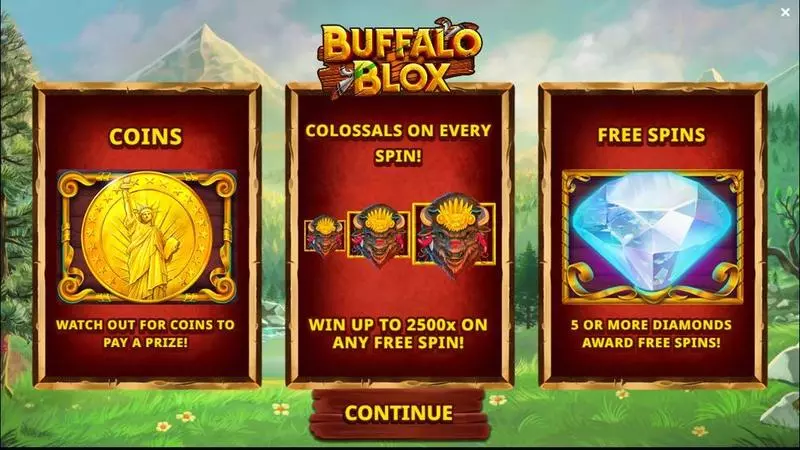 Buffalo Blox Gigablox Slots made by Jelly Entertainment - Free Spins Feature