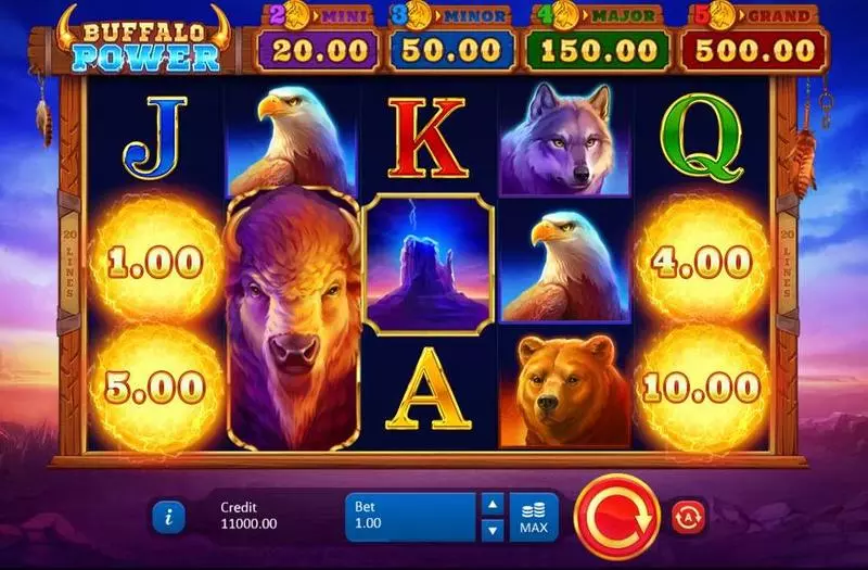 Buffalo Power: Hold and Win Slots made by Playson - Main Screen Reels