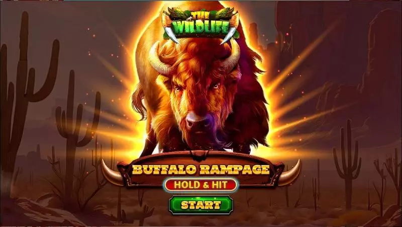 Buffalo Rampage – Hold and Hit Slots made by Spinomenal - Introduction Screen