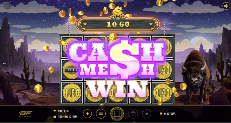 Buffalo Trail Ultra Dice Slots made by BF Games - Introduction Screen