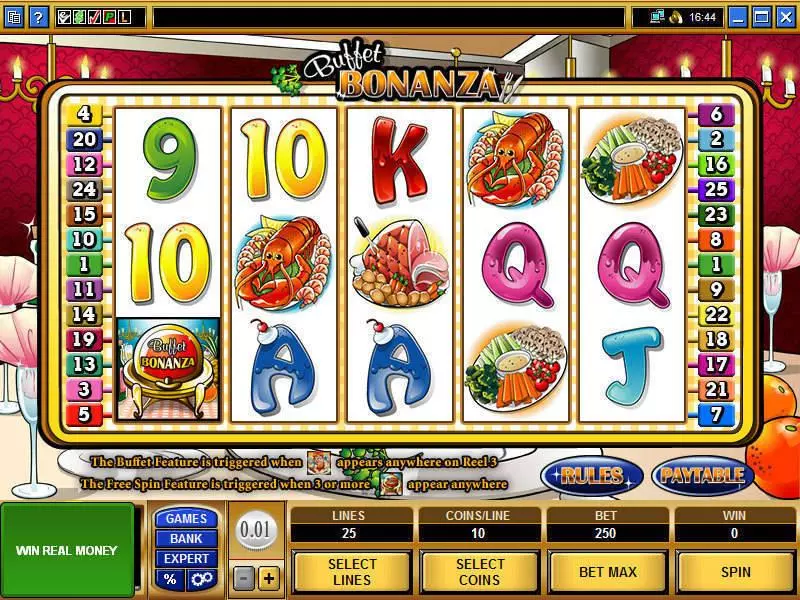 Buffet Bonanza Slots made by Microgaming - Main Screen Reels