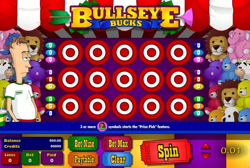 Bullseye Bucks Slots made by Amaya - Main Screen Reels