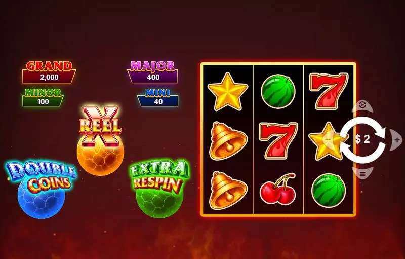 Burn Burn Burn Stepper Slots made by Wizard Games - Main Screen Reels