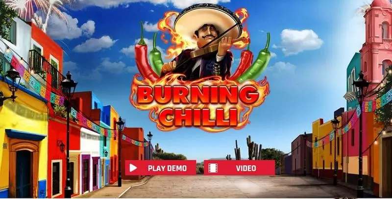 Burning Chilli Slots made by Red Rake Gaming - Introduction Screen