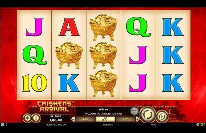 Caishen's Arrival  Slots made by BetSoft - Main Screen Reels