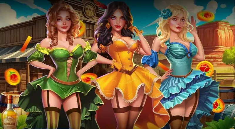 Cancan Saloon Deluxe Slots made by Mascot Gaming - Introduction Screen