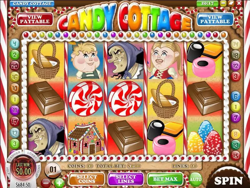 Candy Cottage Slots made by Rival - Main Screen Reels
