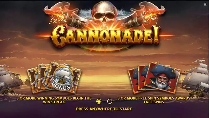 Cannonade! Slots made by Yggdrasil - Info and Rules