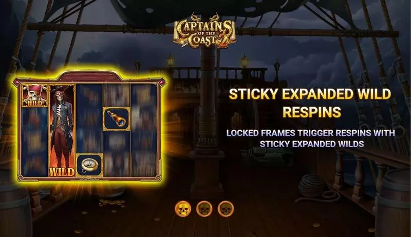 Captains of the Coast 2 Slots made by Wizard Games - Introduction Screen