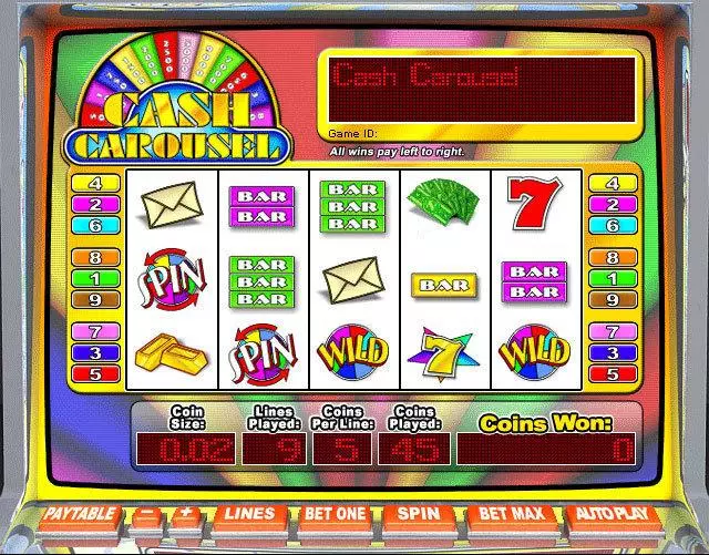 Cash Carousel Slots made by Leap Frog - Main Screen Reels