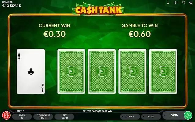 Cash Tank Slots made by Endorphina - Gamble Winnings
