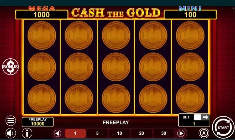 Cash The Gold Hold And Win Slots made by 1Spin4Win - Main Screen Reels