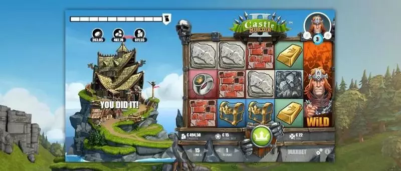 Castle Builder Slots made by Microgaming - Main Screen Reels