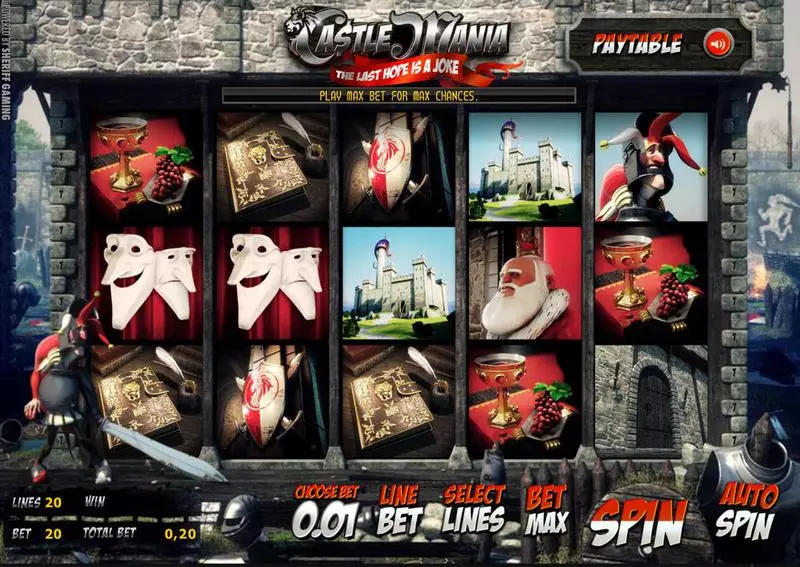 Castle Mania Slots made by Sheriff Gaming - Main Screen Reels