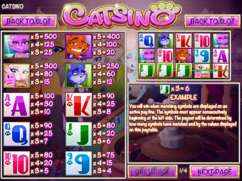 Catsino Slots made by Rival - Info and Rules