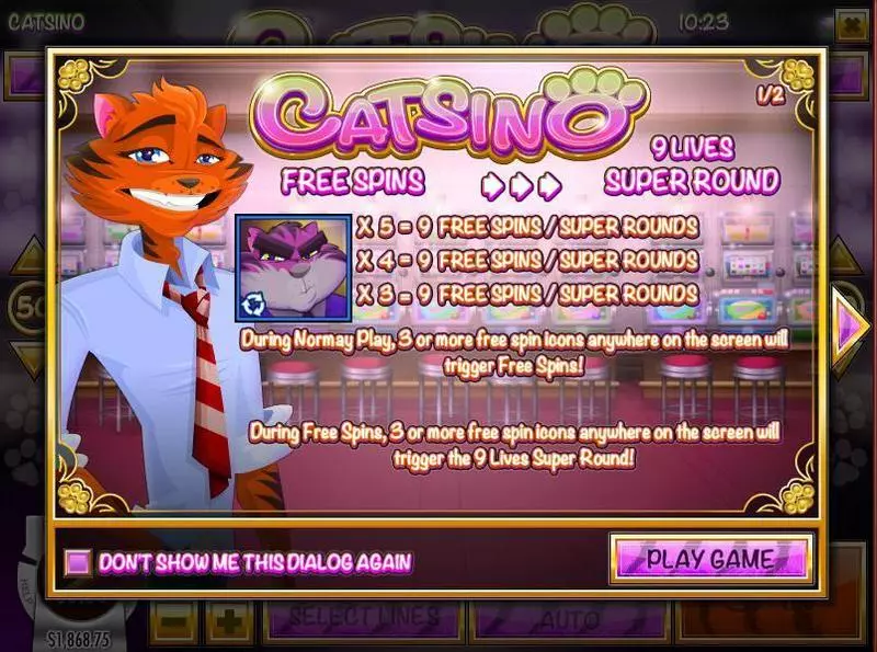 Catsino Slots made by Rival - Info and Rules