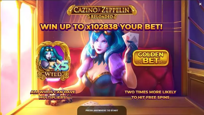 Cazino Zeppelin Reloaded  Slots made by Yggdrasil - Info and Rules