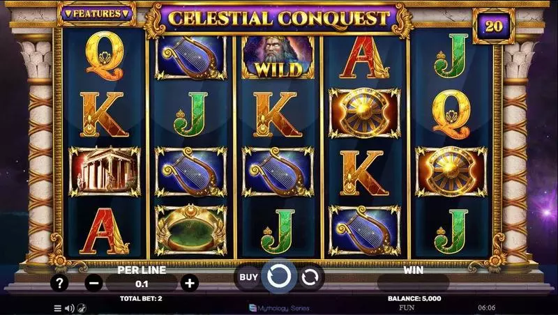 Celestial Conquest Slots made by Spinomenal - Main Screen Reels