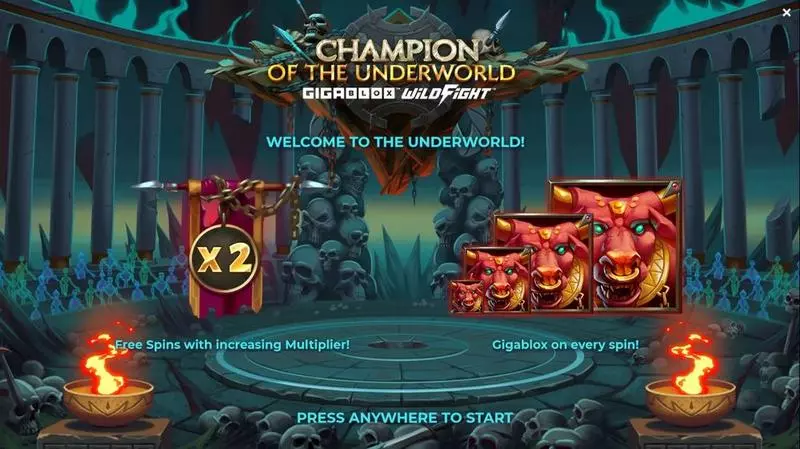 Champion of the Underworld Slots made by Yggdrasil - Info and Rules