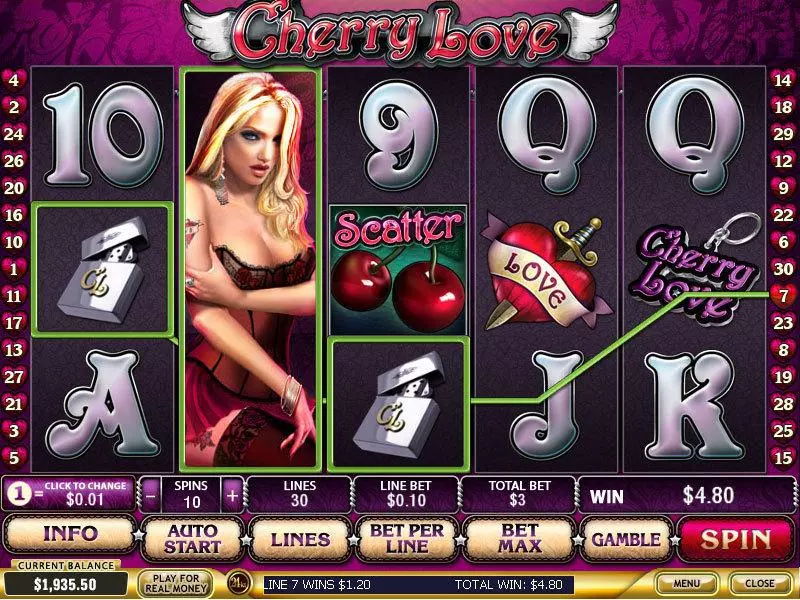 Cherry Love Slots made by PlayTech - Bonus 1