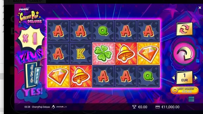 CherryPop Deluxe Slots made by AvatarUX - Main Screen Reels