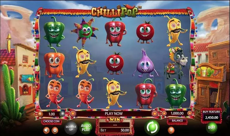 Chillipop Slots made by BetSoft - Main Screen Reels