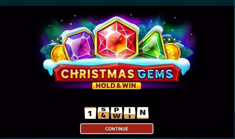 Christmas Gems Hold And Win Slots made by 1Spin4Win - Introduction Screen