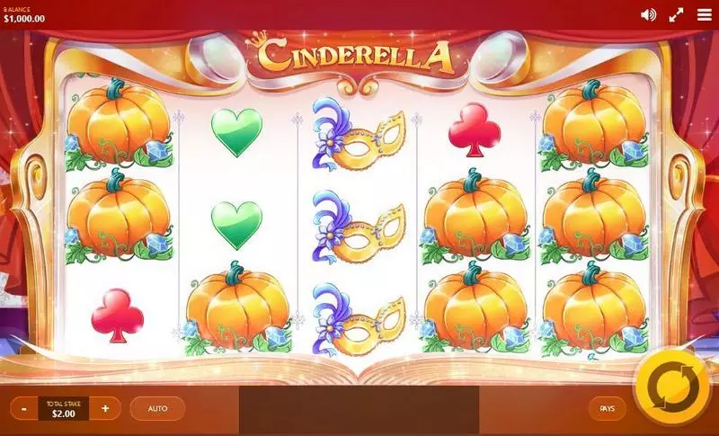 Cinderella Slots made by Red Tiger Gaming - Main Screen Reels