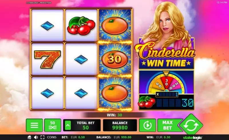 Cinderella Win Time Slots made by StakeLogic - Main Screen Reels