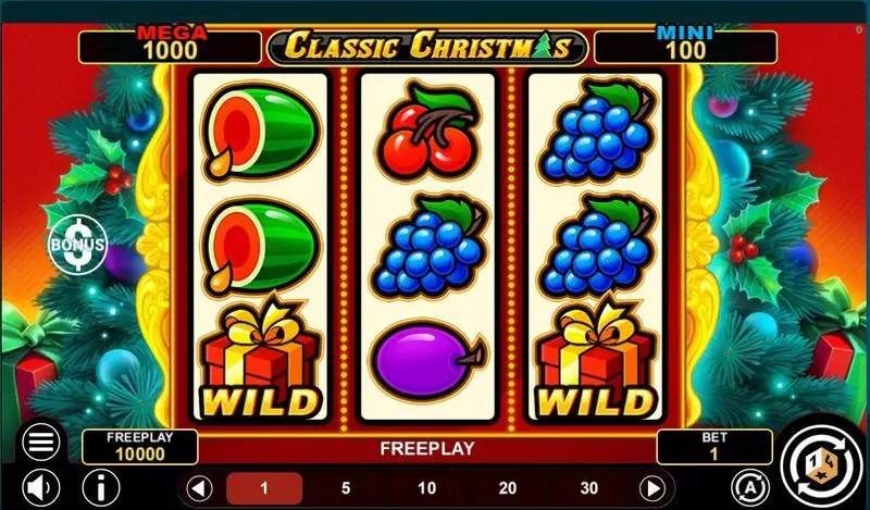 Classic Christmas Hold And Win Slots made by 1Spin4Win - Main Screen Reels