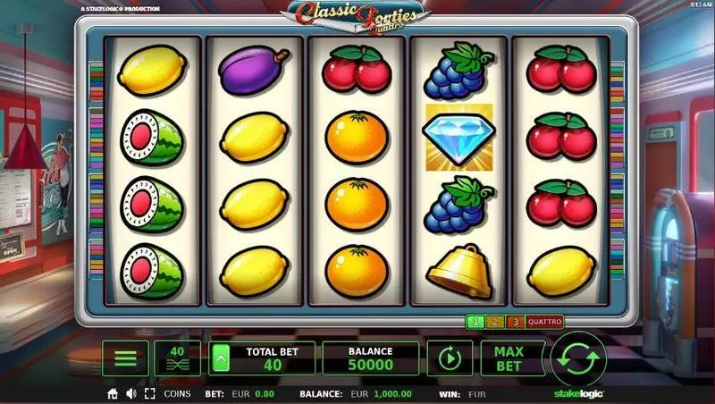 Classic Forties Quattro Slots made by StakeLogic - Main Screen Reels