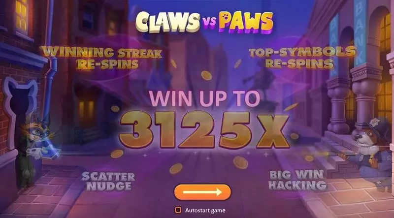 Claws vs Paws Slots made by Playson - Info and Rules