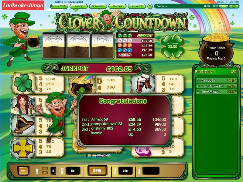 Clover Countdown Mini Slots made by Virtue Fusion - Bonus 1