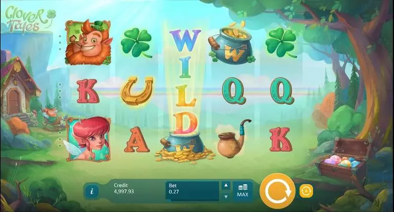Clover Tales Slots made by Playson - Main Screen Reels