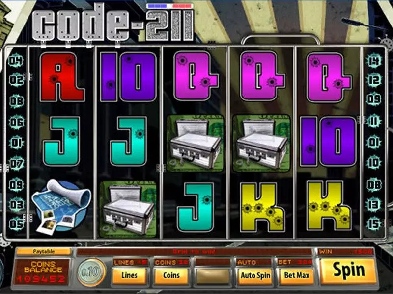 Code 211 Slots made by Saucify - Main Screen Reels