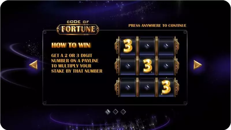 Code of Fortune Slots made by Mancala Gaming - Info and Rules