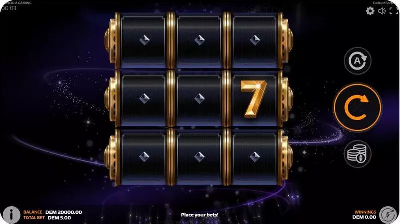 Code of Fortune Slots made by Mancala Gaming - Main Screen Reels