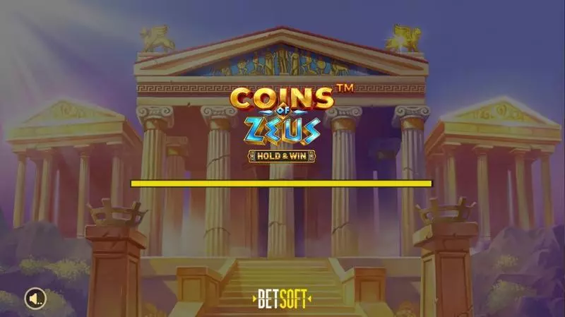 Coins of Zeus – HOLD and WIN Slots made by BetSoft - Introduction Screen