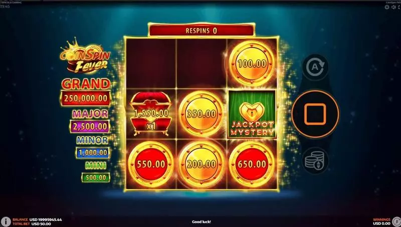 CoinSpin Fever Slots made by Mancala Gaming - Main Screen Reels