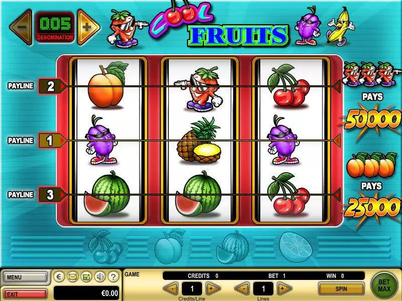 Cool Fruits Slots made by GTECH - Main Screen Reels