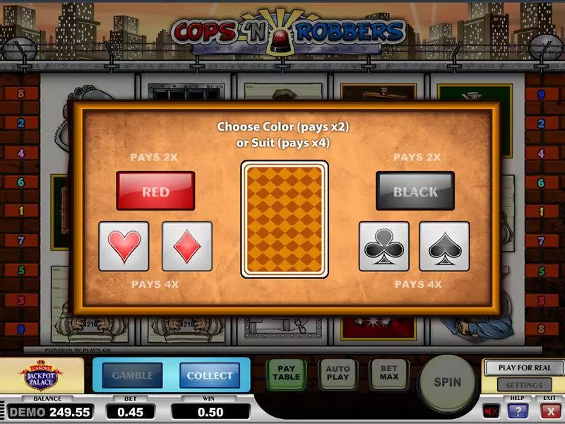 Cops n Robbers Slots made by Play'n GO - Gamble Screen