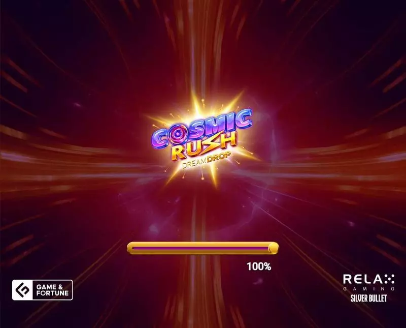 Cosmic Rush Slots made by Four Leaf Gaming - Introduction Screen