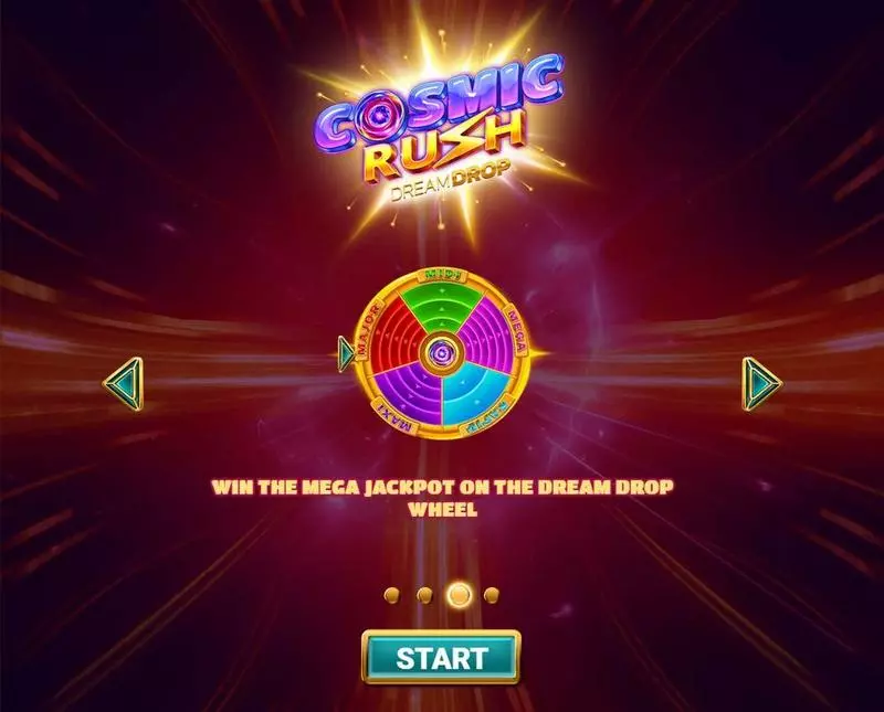 Cosmic Rush Slots made by Four Leaf Gaming - Wheel of prizes