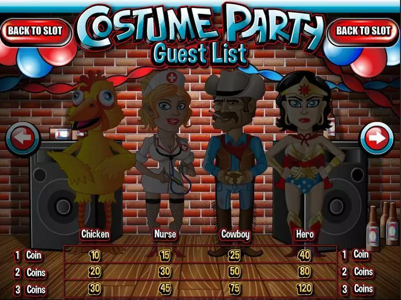 Costume Party Slots made by Rival - Info and Rules