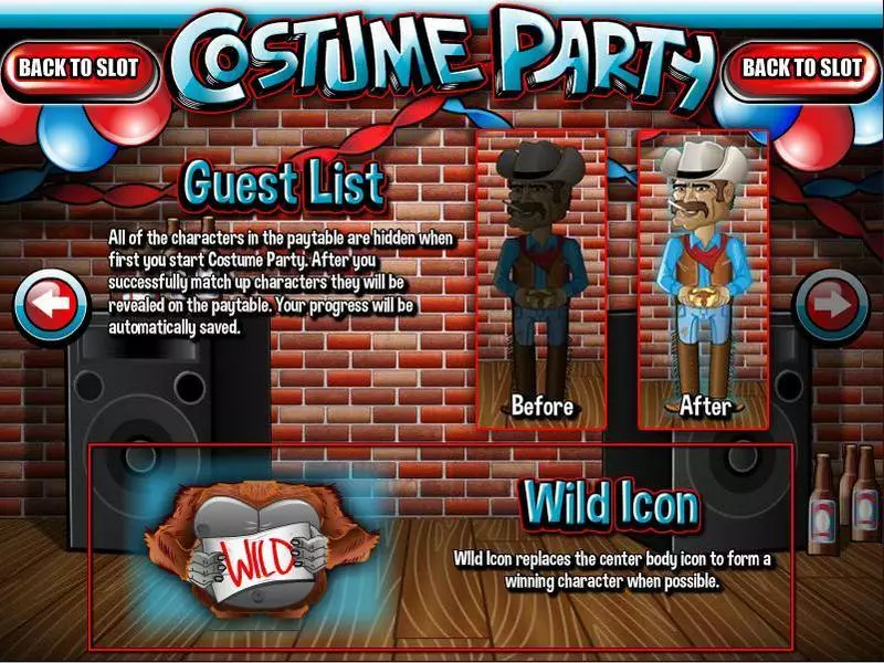 Costume Party Slots made by Rival - Info and Rules
