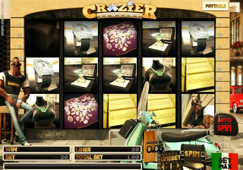 Crazier Jewelry Slots made by Sheriff Gaming - Main Screen Reels