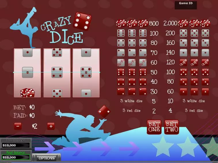 Crazy Dice Slots made by DGS - Main Screen Reels