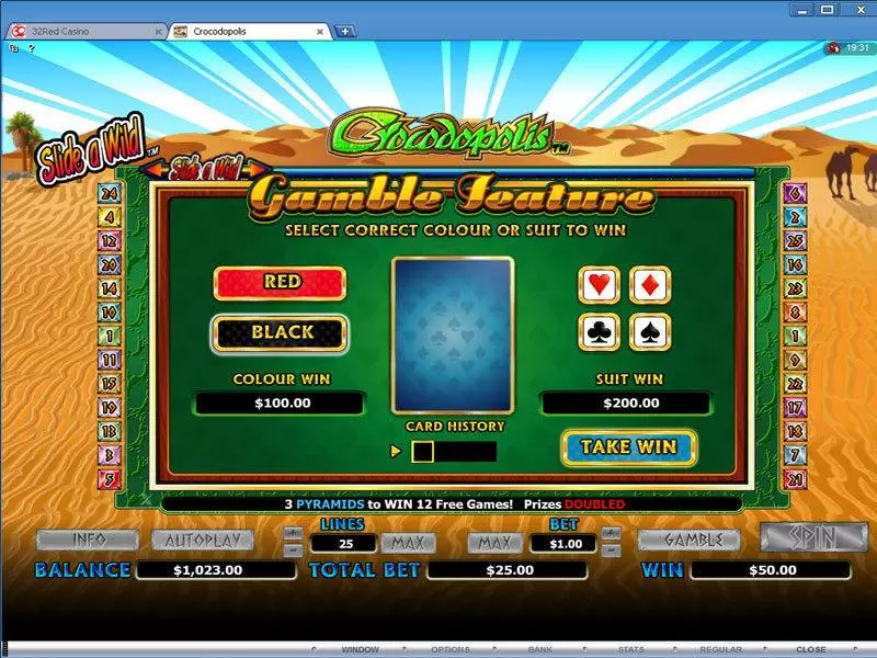 Crocodopolis Slots made by Microgaming - Gamble Screen