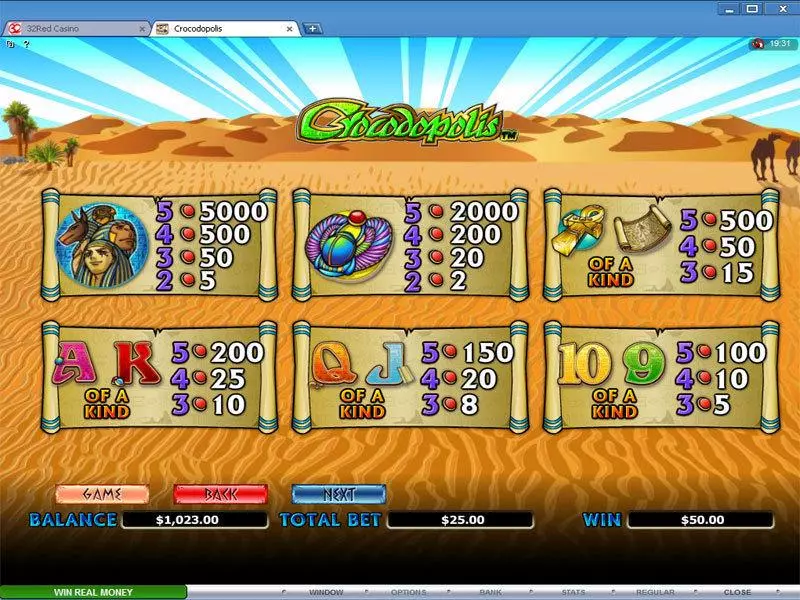 Crocodopolis Slots made by Microgaming - Info and Rules