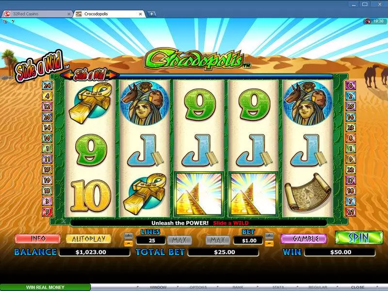 Crocodopolis Slots made by Microgaming - Main Screen Reels
